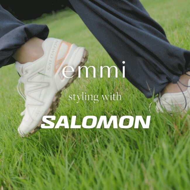 【emmi(エミ)】Salomonの人気スニーカーの3型がemmi限定カラーで登場！アウトドアとシティの世界が交差するスペシャルムービーを公開＜８月14日(水)発売＞
