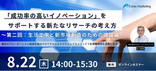 成功率の高いイノベーションをサポートする新たな考え方「生活工学と新市場創造のための理論編」