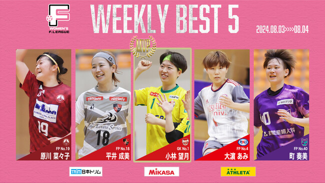 小林望月（福井丸岡ラック）が週間MVPに！第7節 週間ベスト5【女子Ｆリーグ2024-2025】今こそ最高のフットサルを