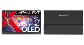 JAPANNEXTが13.3インチの有機EL(OLED)パネルを採用したフルHDモバイルディスプレイ2機種(タッチ有/無)を8月9日(金)に発売