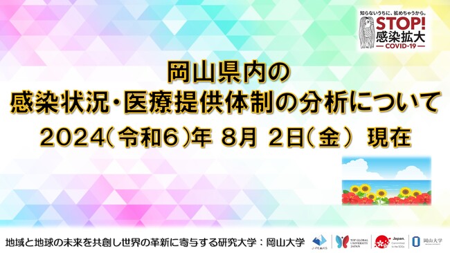 【岡山大学】岡山県内の感染状況・医療提供体制の分析について(2024年8月2日現在)