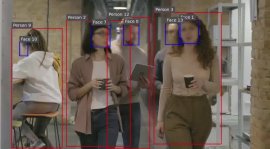 図1 オリジナルのフレームによる検出結果(※1) 図1 オリジナルのフレームによる検出結果(※1)