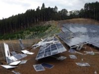 台風による太陽電池パネルの被害に注意