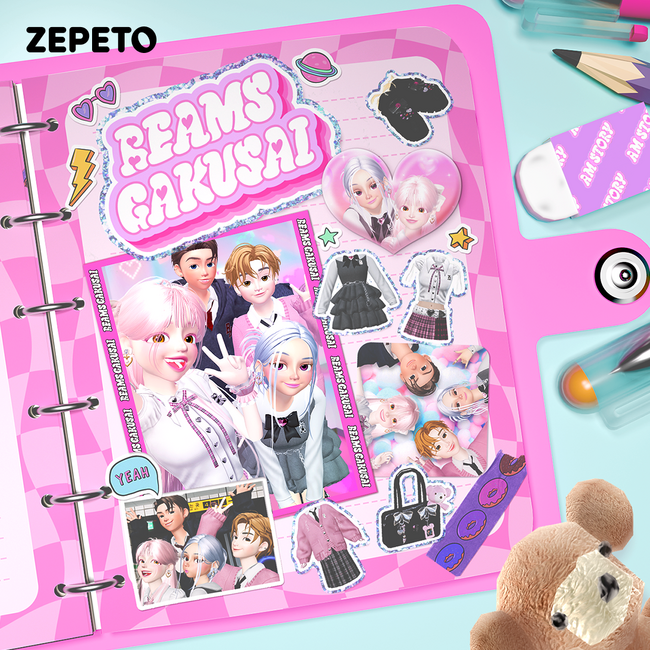 ビームスがバーチャルSNS『ZEPETO』にて「学園祭」をテーマにしたアバター用ファッションアイテムコレクションを発表！