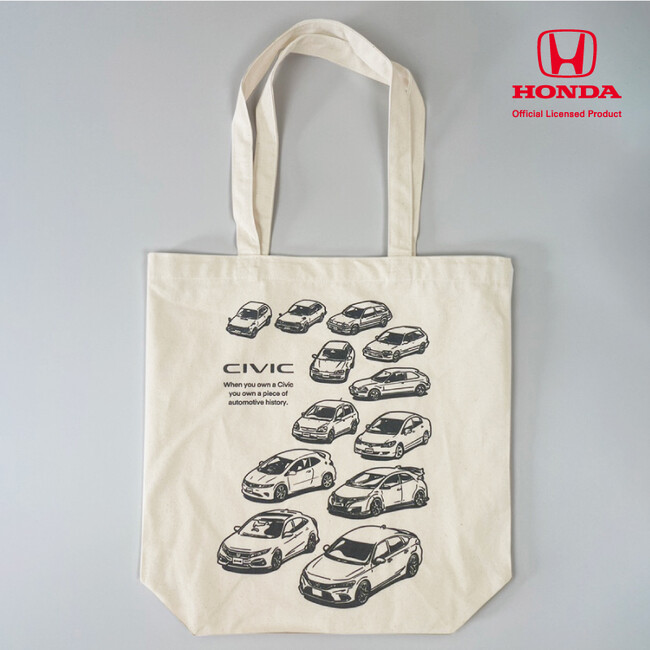 ⚫︎新発売⚫︎Honda『歴代シビック』デザイン トートバッグが登場