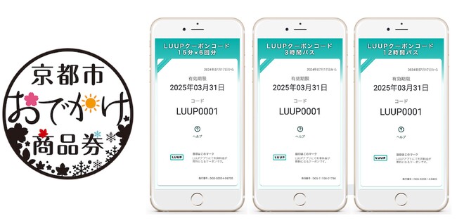 関西エリアのおでかけ先でふるさと納税を実現する「関西おでかけ納税(R)」 京都市が発行する返礼品「京都市おでかけ商品券」に電動マイクロモビリティのシェアリングサービス「LUUP」のクーポンコードを追加