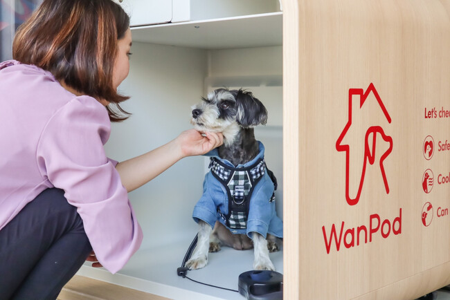 三井アウトレットパーク 滋賀竜王で関西初の実証実験を開始 スマート犬小屋のシェアリングサービス「WanPod（ワンポッド）」