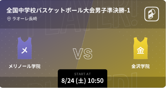 第54回全中バスケ大会男子・女子をPlayer!が準決勝以降をリアルタイム速報!