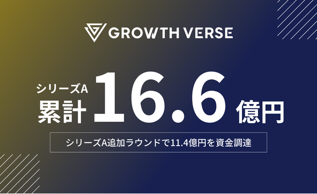 Growth AI Platform「AIMSTAR」を提供するGROWTH VERSE、シリーズA追加ラウンドとして11.4億円を資金調達、累計資金調達額は16.6億円