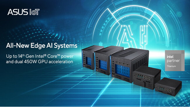 ASUS IoT、第14世代インテルCoreに対応したPEシリーズエッジAIコンピュータを発表