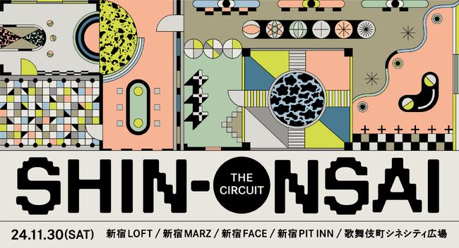 秋の新宿、恒例の音楽フェス、今年はライブハウスサーキット形式で開催！！「SHIN-ONSAI 2024 -the Circuit-」