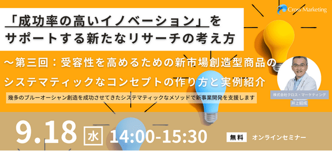 成功率の高いイノベーションをサポートする新たな考え方「受容性を高めるための新市場創造型商品の実例紹介」
