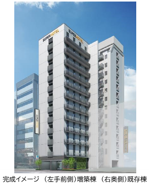 副都心線池袋駅の新設出入口を備えたホテル増築棟を開発!