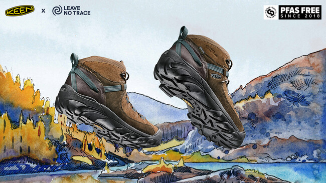 KEENからダメージを残さずに自然を楽しむための環境メソッド「LEAVE NO TRACE」とのコラボレーション第２弾が登場！