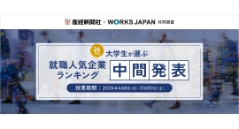 [速報] 26卒学生が選ぶ就職人気企業ランキング中間発表～採用直結インターンの増加に伴い、学生も早期に動き出し～