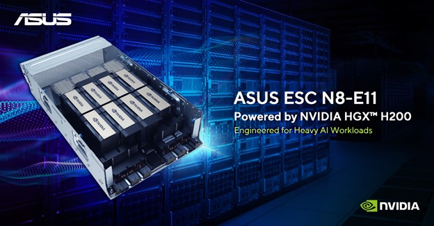ASUS、NVIDIA HGX H200搭載のAIサーバー「ESC N8-E11」を発表
