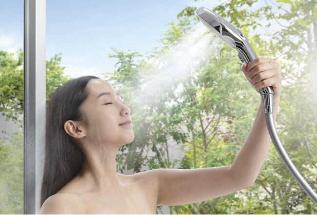 美楽温泉 SPA-HERBSにて多機能シャワーヘッド「エコアクアシャワーSPA」の体験販売を実施