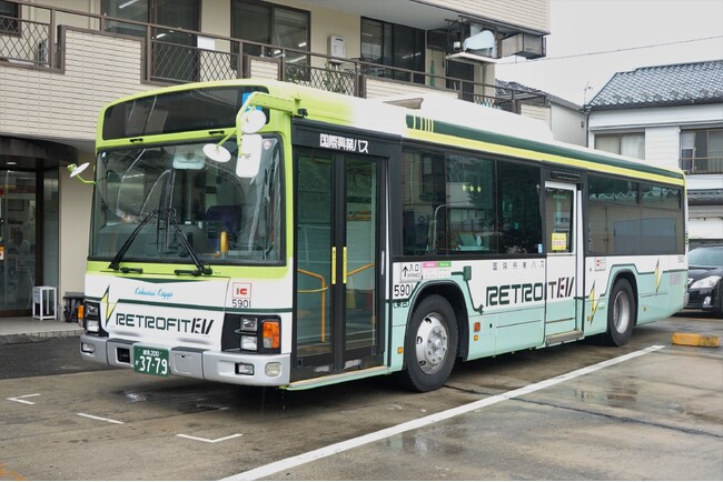 国際興業バス『レトロフィットEVバス』の運行を開始