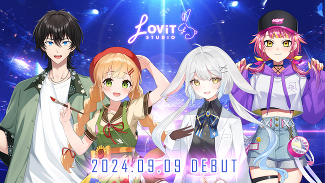 うさぎの博士や元気っ子の新人Vライバー4名が9月9日（月）18時よりIRIAMにて初配信実施