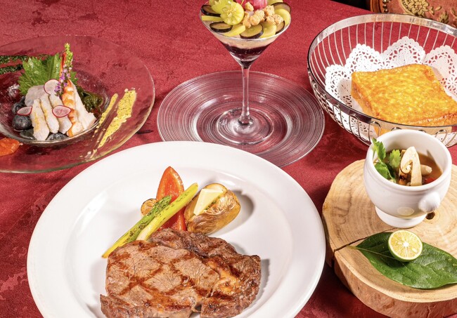 【大阪・AKARENGA STEAK HOUSE】秋の味覚を存分に堪能できる期間限定コースMINORI～実り～を販売