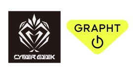 「CyberGeek」ロゴマーク「Team GRAPHT」ロゴマーク