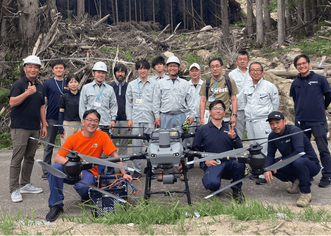 トルビズオン、DJI FlyCart30を用いた被災箇所復旧工事の物資搬送実験に成功