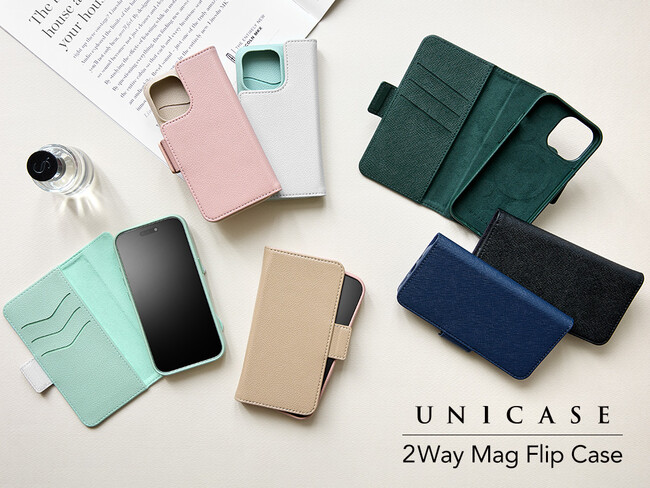 【Apple最新機種iPhone16シリーズ対応】2WAY仕様 手帳型から背面カバーに一瞬で変身！ユニセックスなデザインのiPhoneレザーケース『2Way Mag Flip Case』を発売