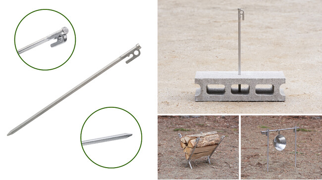 ロゴス史上最長40cm！強度・耐久性に優れたX字型断面の「Xステン ウルトラタフネスベースペグ40cm」新発売！