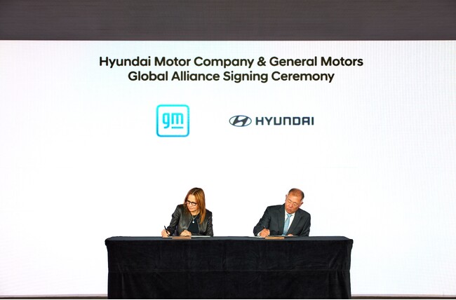 HyundaiとGMが自動車・サプライチェーン・クリーンエネルギー技術での協力を模索する覚書に署名