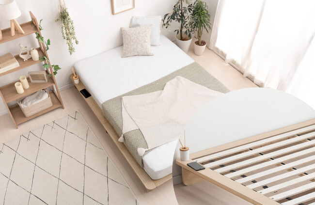 【新構造】すのこを採用したステージベッドが新登場！寝心地も使い勝手も向上し、ベッド上がより快適に