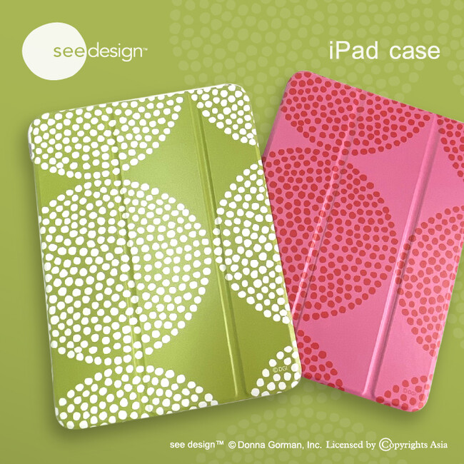 大胆なパターンとカラフルな色が特徴的なテキスタイルデザイン「see design(TM)（シーデザイン(TM)）」の iPadケース がシンクイノベーション株式会社より発売されます！
