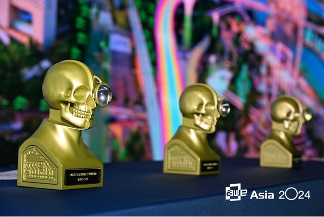 日本XRセンターが企画・開発の、東京ドームシティ新XRアトラクションが、シンガポールで開催のアジア最大規模のXRカンファレンス「AWE AUGGIE AWARDS 2024」VR部門の最優秀賞を受賞