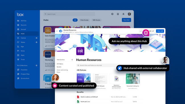 Box、企業のコンテンツ公開に革新をもたらすBox Hubsの一般提供を開始