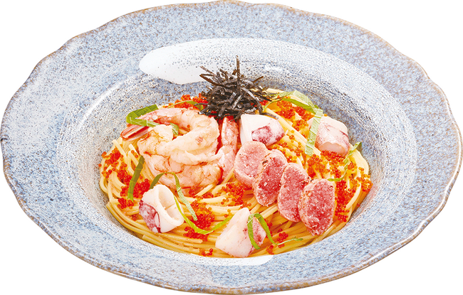 【ジョリーパスタ】ジョリーパスタが新創作和風パスタ3品を発売　お出汁が隠し味！炙り明太子を使ったパスタが新登場