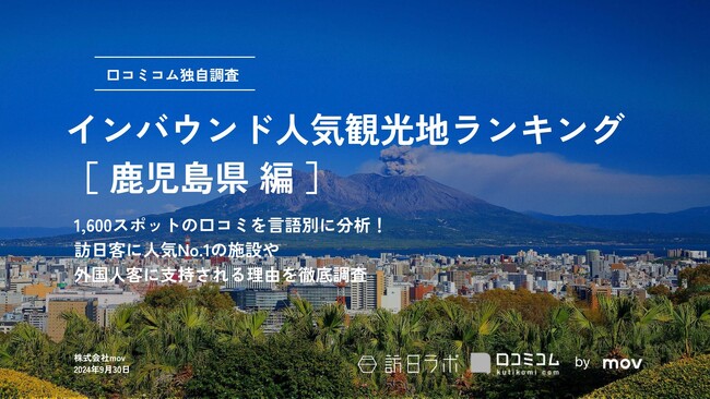 【独自調査】2024年最新：外国人に人気の観光スポットランキング［鹿児島県編］1位は「仙巌園」！| インバウンド人気観光地ランキング　#インバウンド #MEO