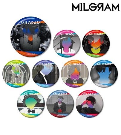 『MILGRAM -ミルグラム-』のトレーディング MV缶バッジCover ver.などの受注を開始！！アニメ・漫画のオリジナルグッズを販売する「AMNIBUS」にて