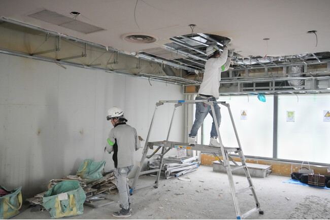 船場、建設廃棄物の分別を徹底し、内装工事における1次リサイクル率平均94％を達成