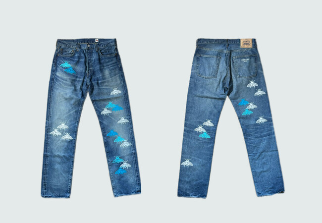 「プリンチペプリヴェ」のカスタムプロジェクト「BEE MY LEVI'S」からMade in Japanデニムをベースにした新モデルが発売。