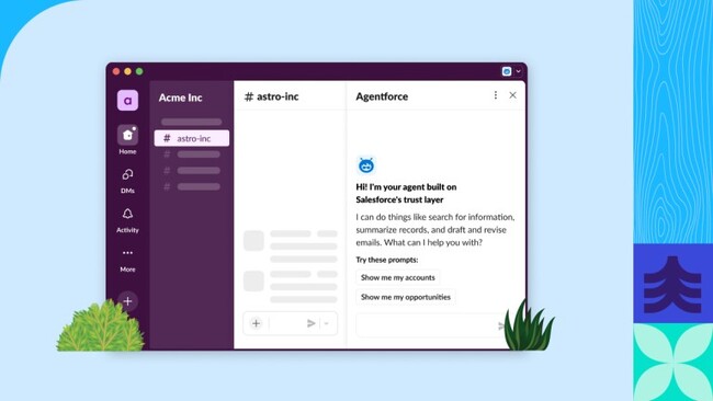 Salesforce、AIエージェント、目的別AI、CRMデータをビジネスの基本システムに集約しSlackでの生産性を向上