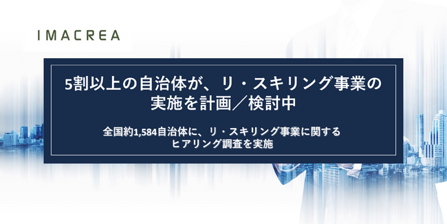 5割以上の自治体が、リ・スキリング 事業の実施を計画／検討している