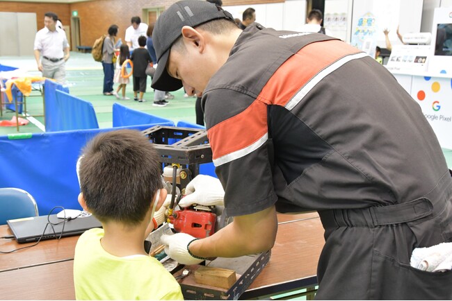 福島日産、「キッズドリームミュージアム in Motomiya」で整備士体験やわくわくエコスクールを実施。