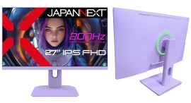 JAPANNEXTが27インチ IPSパネル搭載 200Hz対応 パープルカラーのフルHDゲーミングモニターを25,980円で10月4日(金)に発売