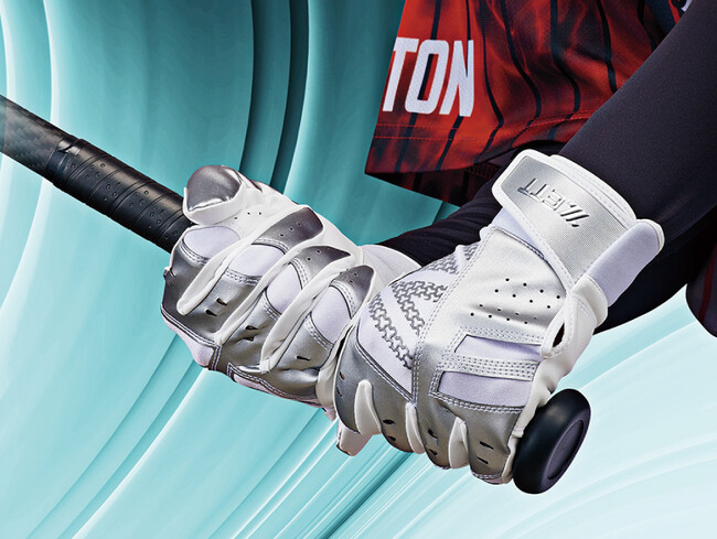 《ZETT》握り込むときのストレスを軽減。大胆なアシンメトリーデザインが映える！一般用【FLEXIBLE BATTING GLOVE 限定モデル BG17012B】登場！