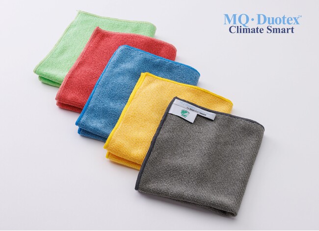 世界初クライメートスマート清掃クロス新発売。水だけで菌99.5％・汚れをとるMQ・Duotex プレミアムクロス 9SKU 10月9日（水）日本リリース。