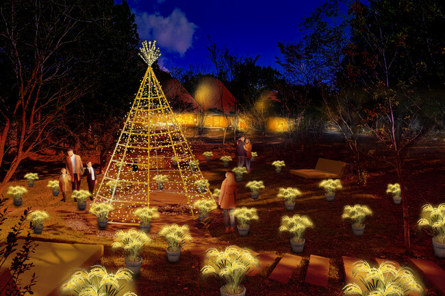 【リゾナーレ那須】黄金色のイルミネーションが輝く「稲穂クリスマス」初開催｜期間：2024年12月1日～25日