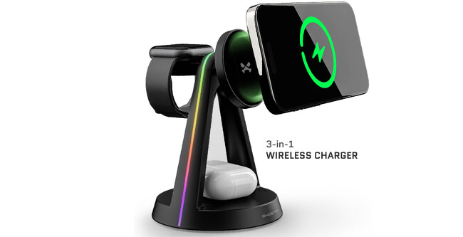 スマートフォン関連製品ブランド 「ゴーステック」 3-in-1 ワイヤレス充電ステーション ”NRGタワー”を発売