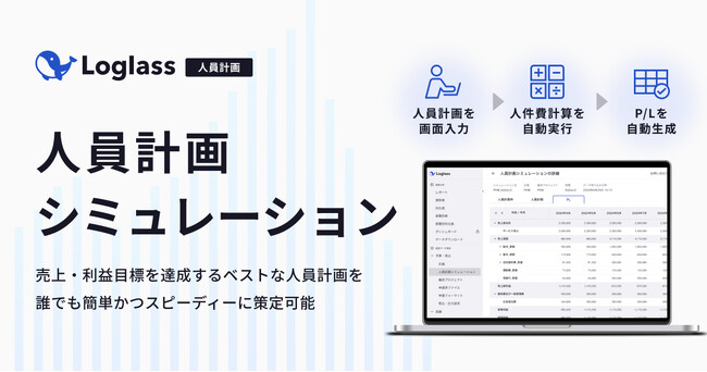 「Loglass 人員計画」が、新機能「人員計画シミュレーション」を10月8日（火）より提供開始