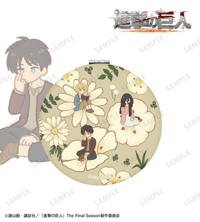 TVアニメ『進撃の巨人』のBotania 第2弾 折りたたみミラー、場面写缶バッジ5個セット、場面写BIG缶バッジなどの受注を開始！！アニメ・漫画のオリジナルグッズを販売する「AMNIBUS」にて