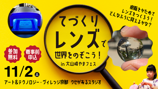 小学生向け体験教室「てづくりレンズで世界をのぞこう！」参加者募集