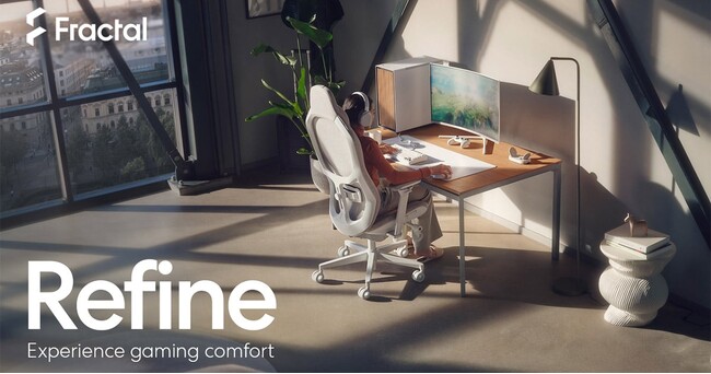Fractal Design社製、エルゴノミクスと北欧デザインを取り入れたゲーミングチェア「Refine」シリーズを発表